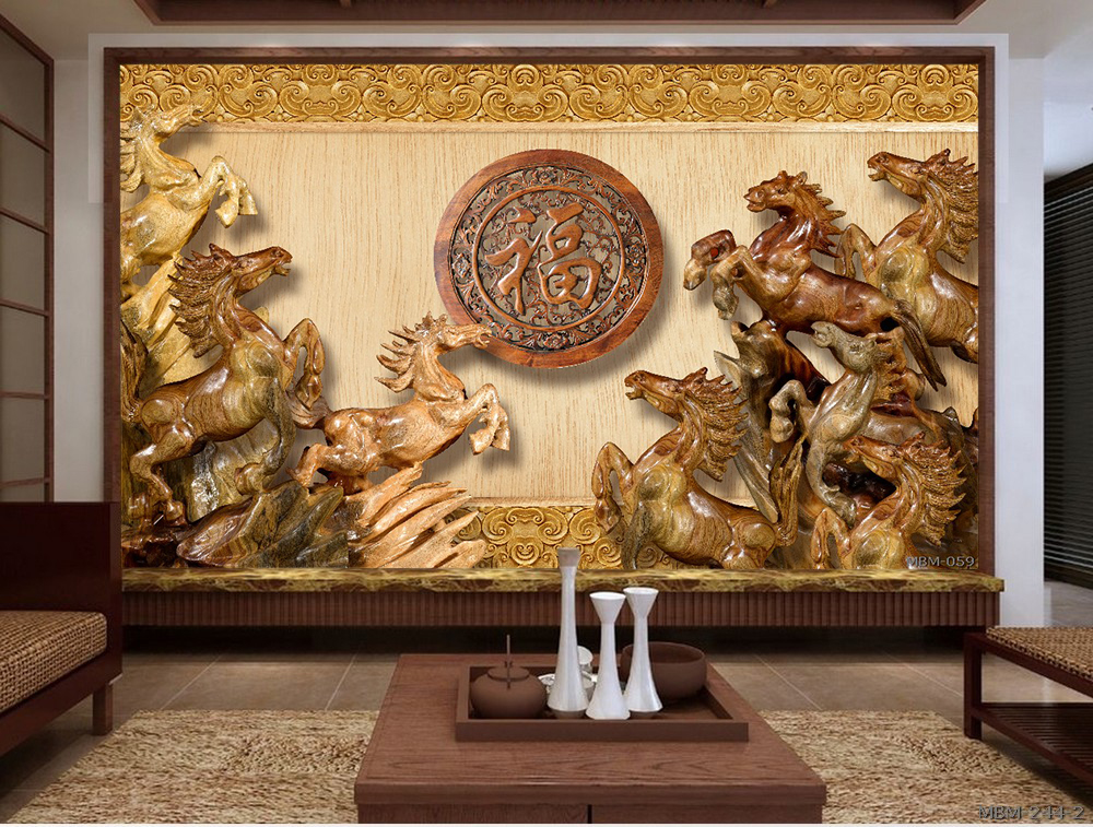 Tranh bát mã MBM-059KG